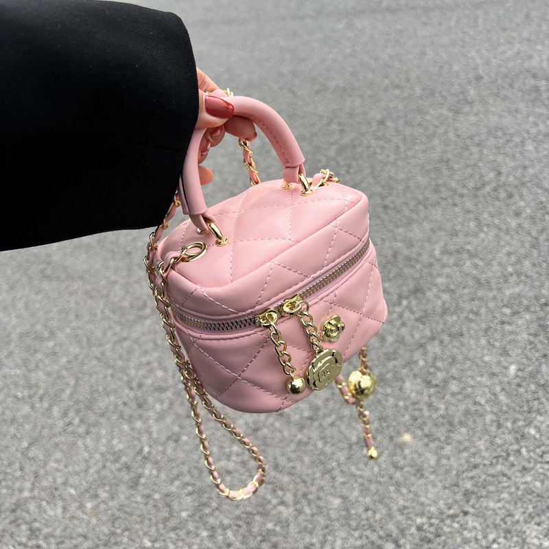 Túi Đeo Chéo Dây Rút Hình Que Kem Đính Kim Cương Thời Trang Cho Nữ