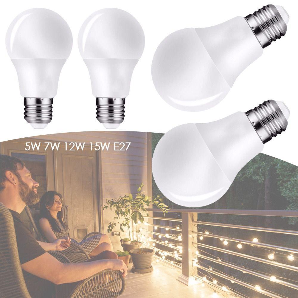 Bóng Đèn LED 6500K 5W 7W 12W 15W E27 Ánh Sáng Trắng / Ấm Tiện Dụng