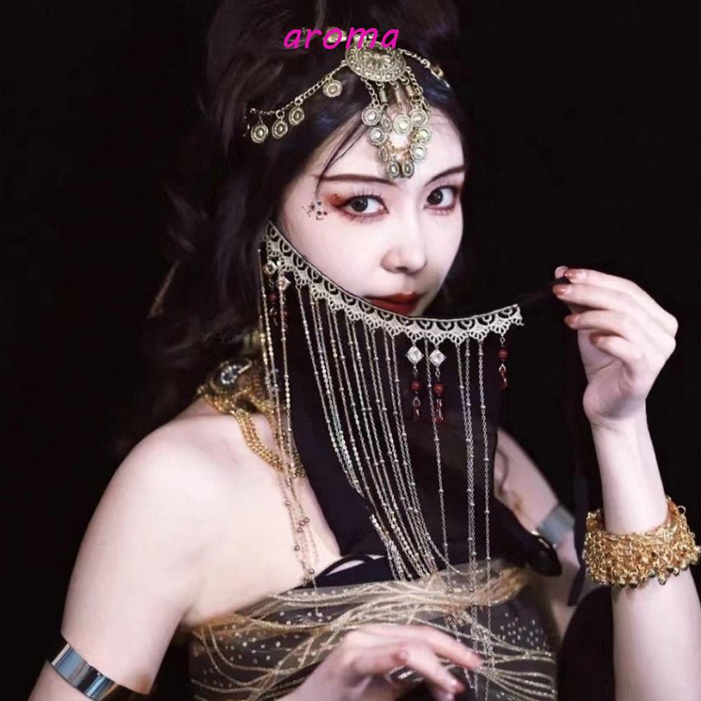 Mạng Che Mặt Phối Tua Rua Phong Cách Hanfu Thời Trang Cho Nữ|Phụ Kiện Hán Phục Phong Cách Trung Hoa