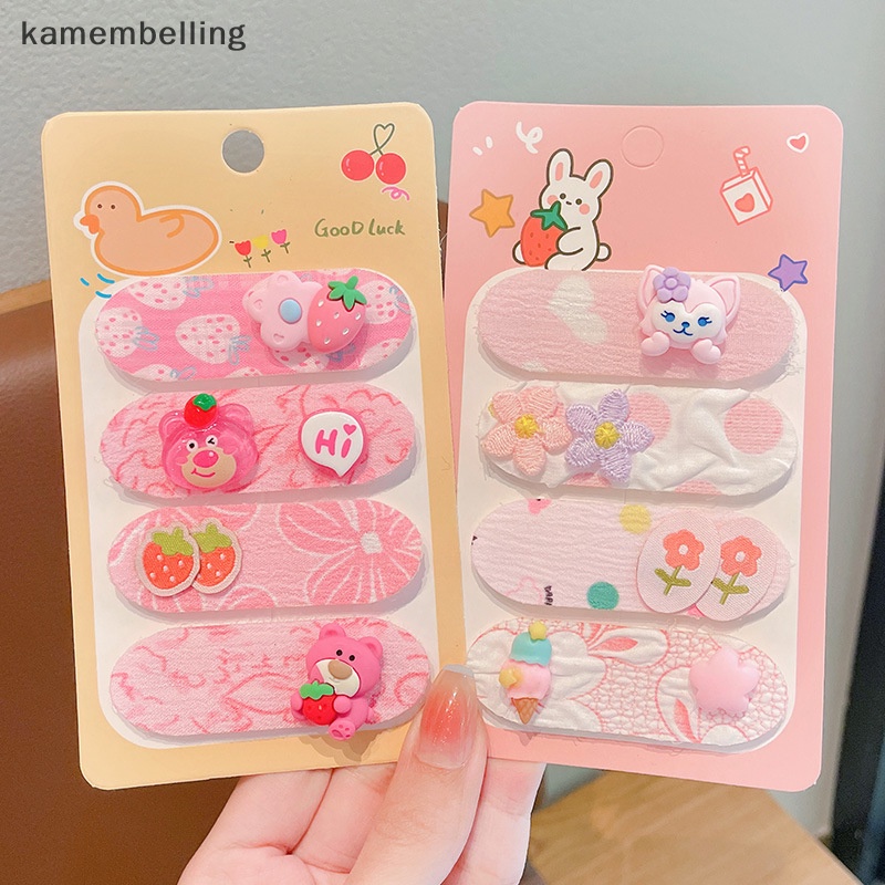 Set 4 Kẹp Tóc Hoạt Hình Xinh Xắn Cho Bé Gái