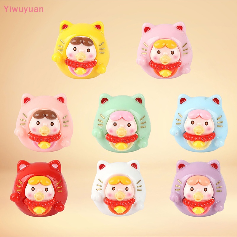 1 Đồ trang trí Mèo May Mắn Mini Trang Trí Tiểu Cảnh / Xe Hơi