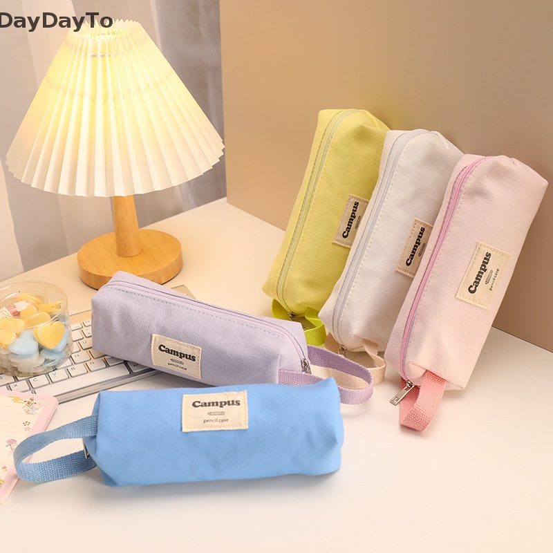 Túi Đựng Bút / Cọ Trang Điểm Sức Chứa Lớn Có Khóa Kéo Tiện Dụng Mang Theo Du Lịch