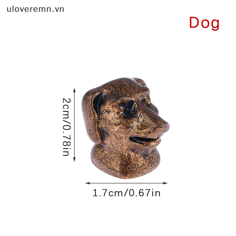 1 Đồ trang trí Đầu Động Vật Bằng Đồng Tỉ Lệ 1: 12 Dùng Trang Trí Tiểu Cảnh