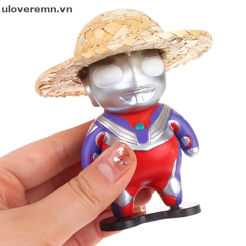 1 Bộ Đồ trang trí Ultraman Phiên Bản Q 9cm Trang Trí Xe Hơi