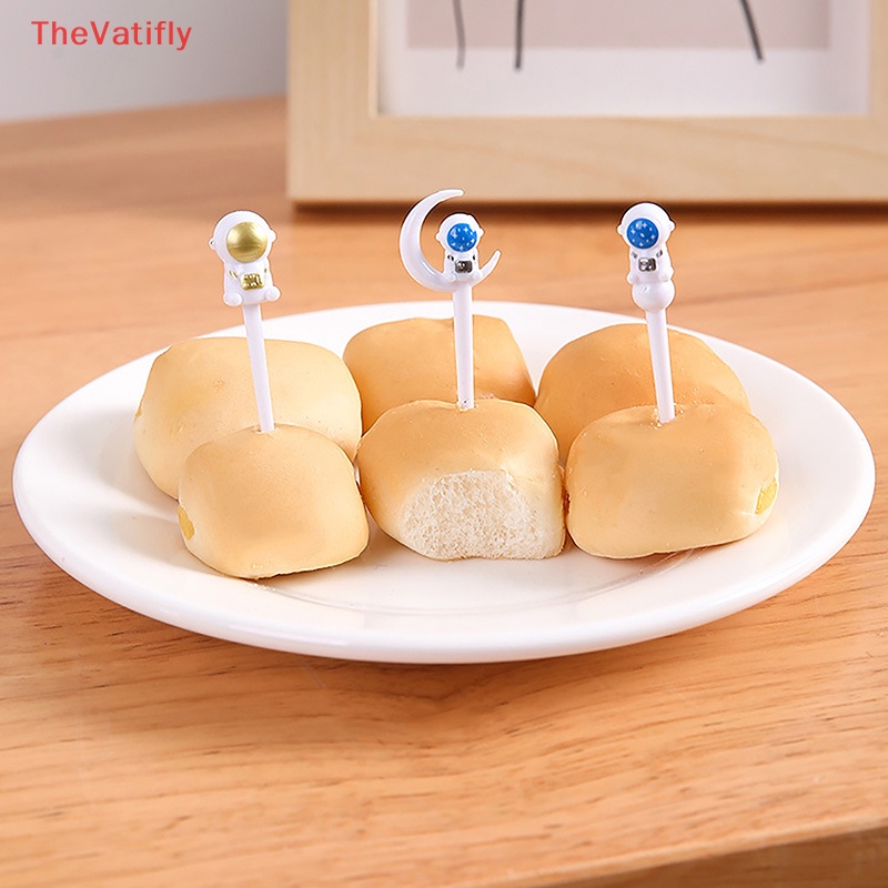 [Thevalifly] Nĩa Ăn Trái Cây / Trái Cây / Bánh Kem Mini Bằng Nhựa Cấp Thực Phẩm Trang Trí Bữa Tiệc Cho