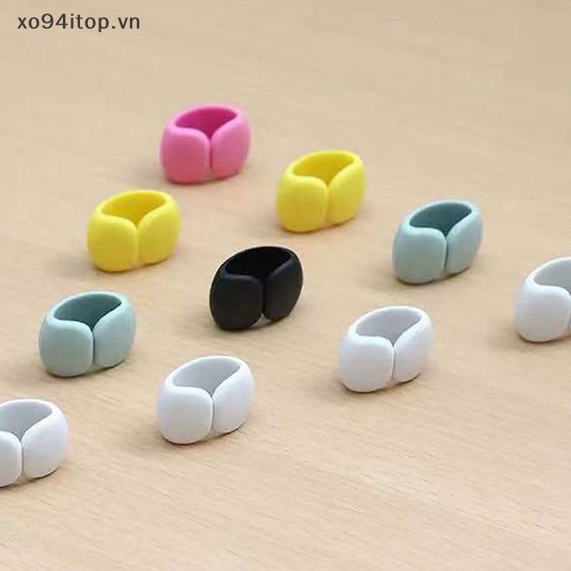 Xoitop Set 5 Kẹp Cố Định Dây Cáp Sạc USB Tiện Dụng