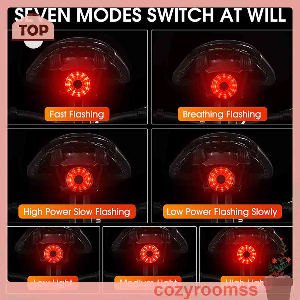 Đèn LED Sạc USB Độ Sáng Cao Cho Xe Đạp