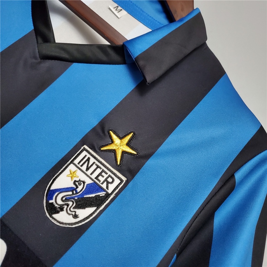 Áo Bóng Đá Đội Tuyển Inter Milan 88-90 Phong Cách Retro