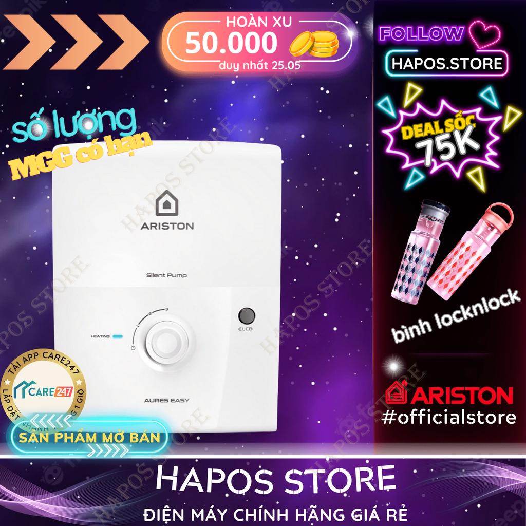 Máy nước nóng trực tiếp Ariston Aures TOP 4.5P, Có Bơm trợ lực, Dòng tính năng vượt trội - HAPOS