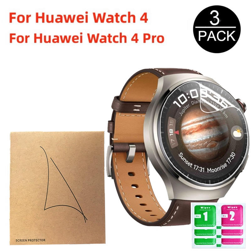 Set 3 Kính Cường Lực 3D HD Dành Cho Đồng Hồ Huawei Watch 4 Pro Huawei Watch4 / Watch4 Pro Kèm Phụ Kiện