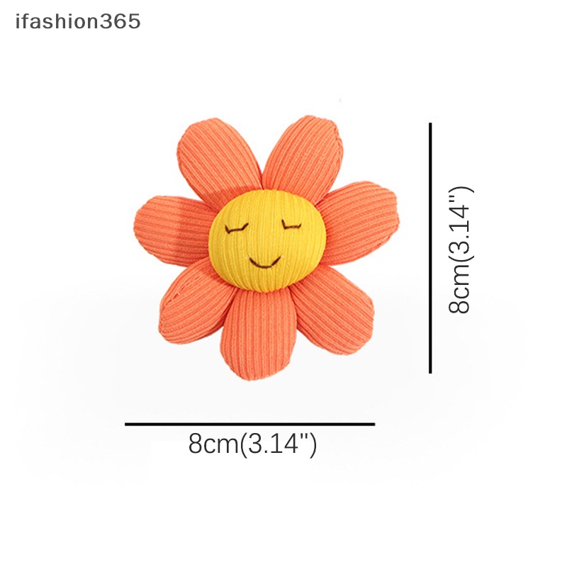 Ghim Cài Áo Hình Hoa Hướng Dương / Mặt Cười Bằng Cotton Thời Trang Cho Nữ ifashion365
