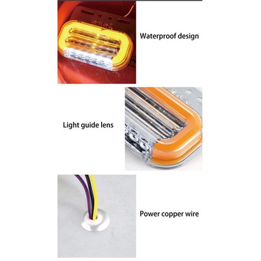 Đèn sườn, Đèn hông soi lốp nháy 12v-24v cực đẹp cho ô tô, xe tải, container...