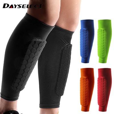 1 Tất ống chân nén DAYSELECT chống va đập họa tiết tổ ong cho nam nữ chơi thể thao