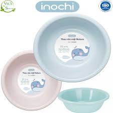 Thau rửa mặt Noroto cho trẻ em nhựa nguyên sinh kháng khuẩn Ag+ cao cấp Inochi 27/32/38 cm