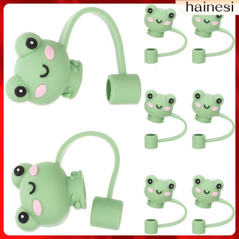 Set 8 Nắp Đậy Ống Hút Bằng Silicone Tái Sử Dụng Tiện Lợi