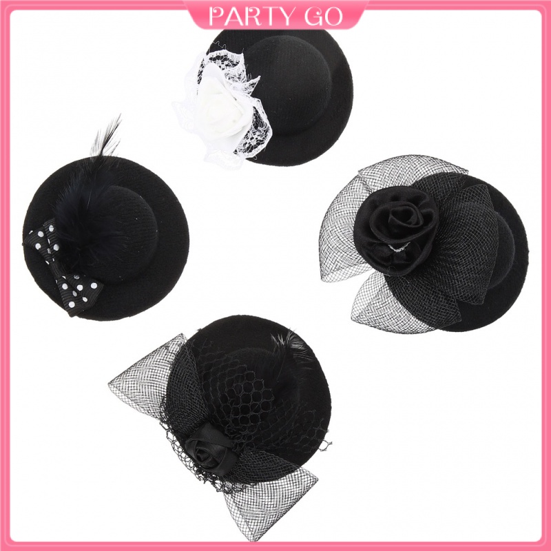 Set 4 Mạng Che Mặt Diy Dành Cho Tiệc Trà Trẻ Em