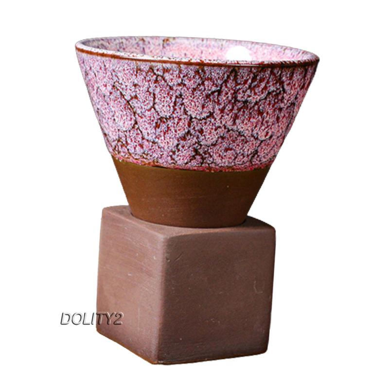 Bộ 2 Tách Uống Trà Bằng Sứ Họa Tiết Hoa Phong Cách Kung Fu Độc Đáo Trang Trí Nhà Hàng / Quán Cà