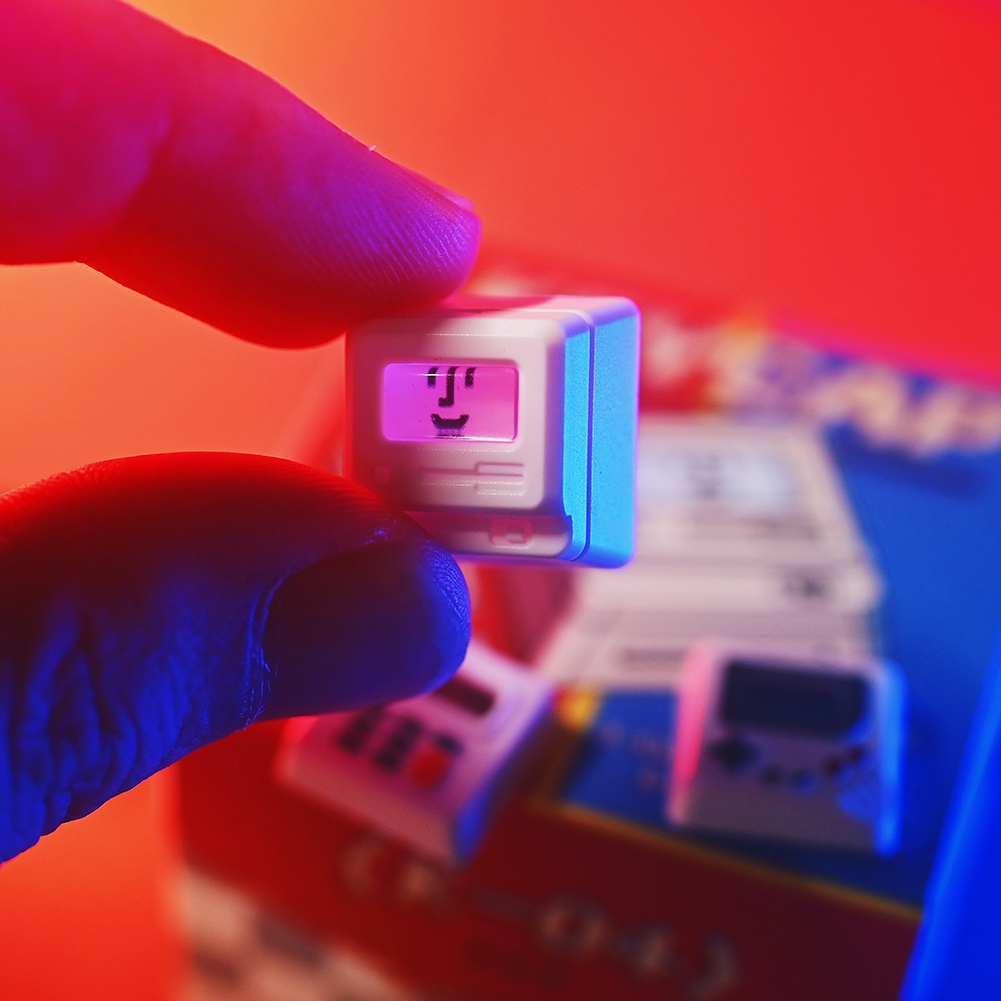 Nút Bàn Phím K-04 3 Trong 1 Thay Thế Thiết Kế Dễ Thương Phong Cách Retro