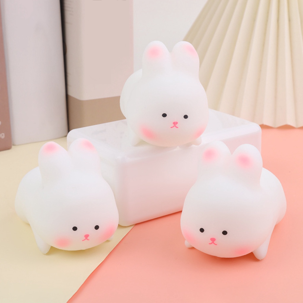 Đồ Chơi Mềm Dẻo Giảm Stress Hình Dáng Chú Thỏ Con Xinh Xắn