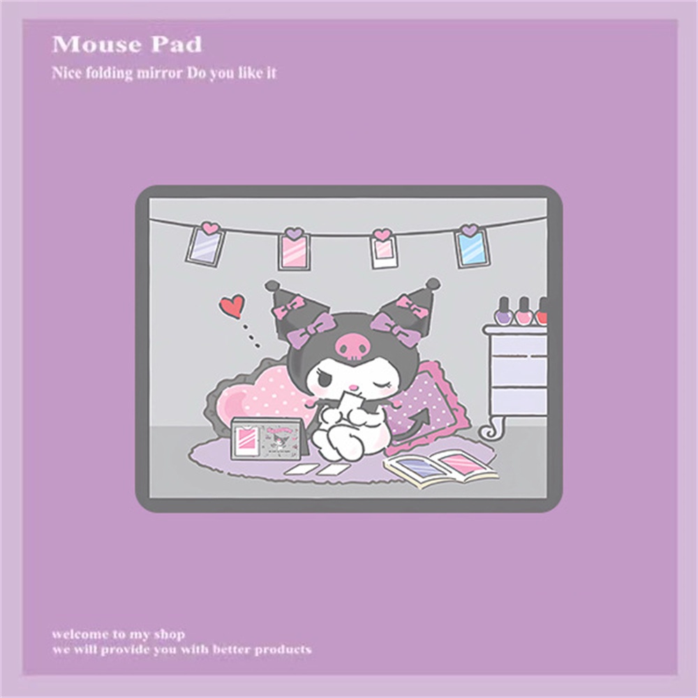 SANRIO Tấm Lót Chuột Và Bàn Phím Máy Tính Họa Tiết Hoạt Hình Cinnamoroll Kuromi Melody Dễ Thương Tiện Dụng Cho Văn Phòng