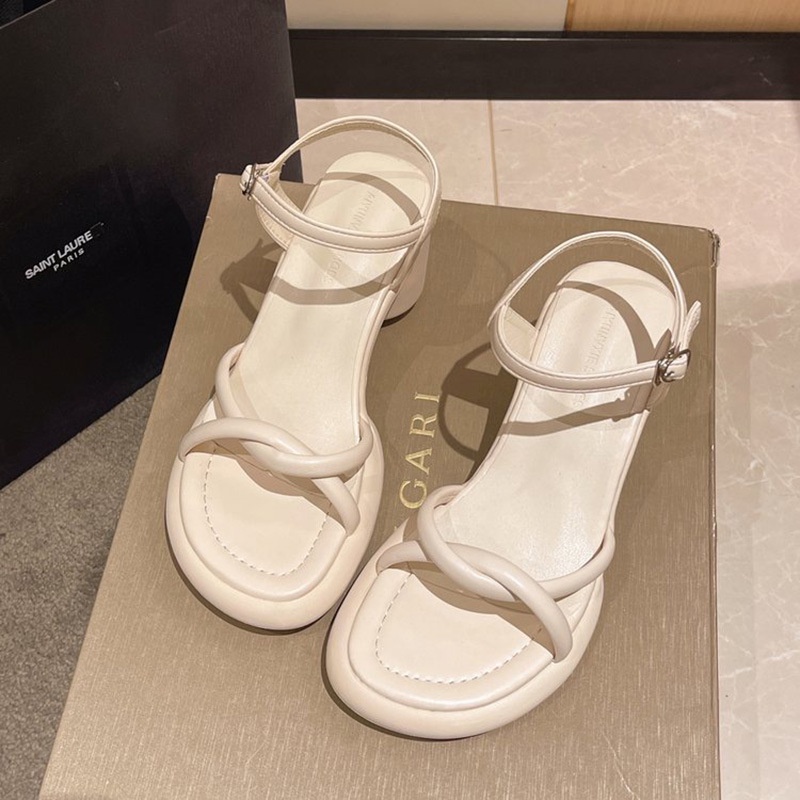 Sandal Cao Gót Màu Trắng Thiết Kế Mới Thời Trang Mùa Hè Dành Cho Nữ-AA0461