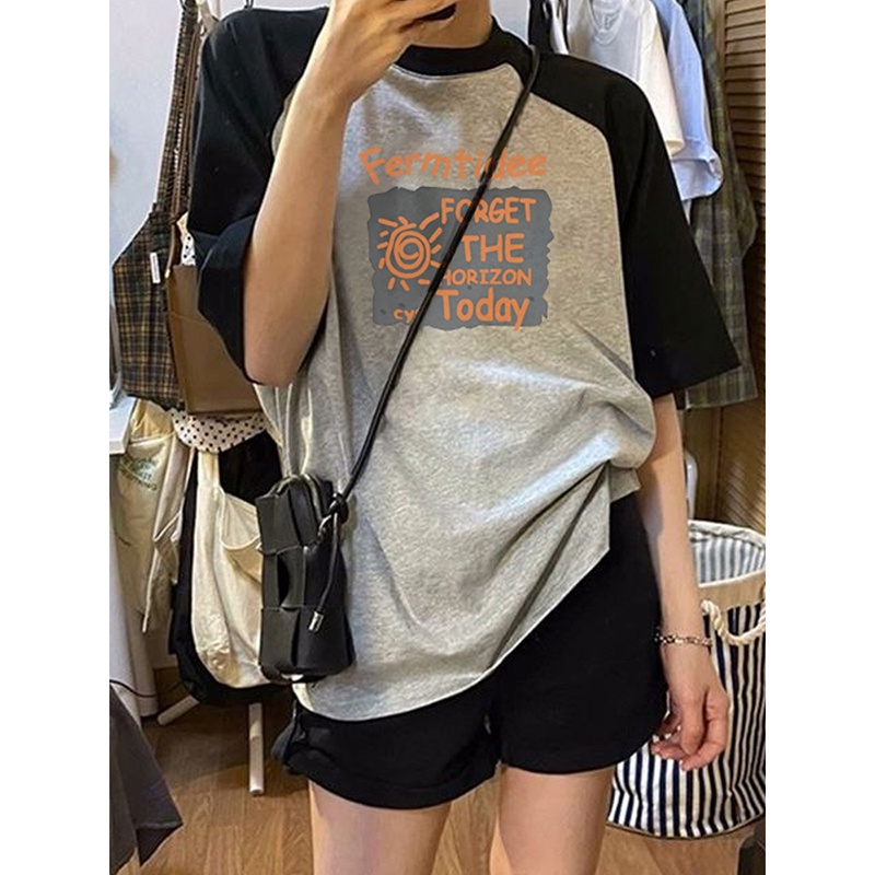 NRVP Áo Thun 100% Cotton Tay NgắN In Hoạ TiếT ĐộC ĐáO Phong CáCh HàN QuốC 2023