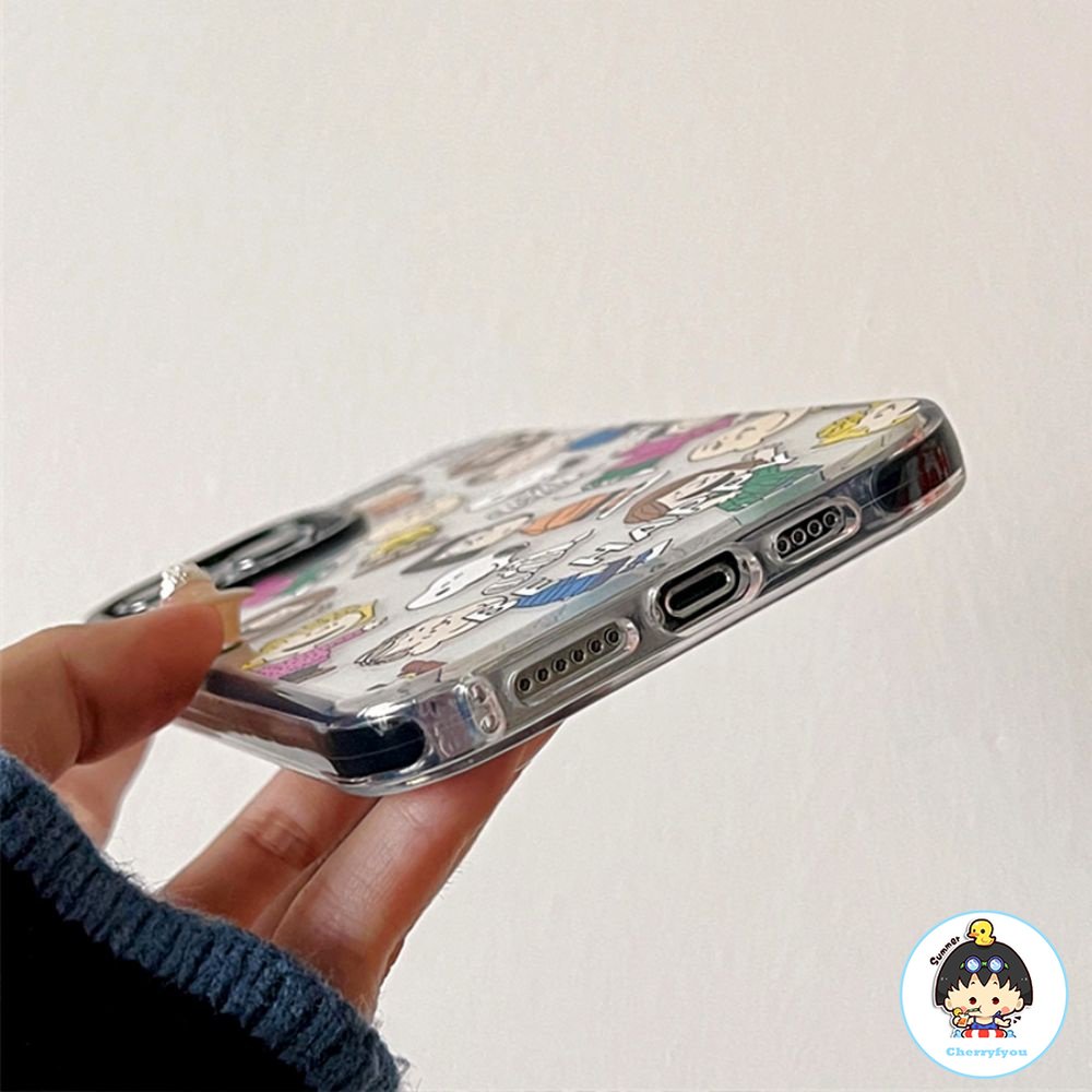 Ốp Điện Thoại TPU Mềm Trong Suốt Chống Sốc In Hình Snoopy Dễ Thương Cho IPhone 11 12 13 14 Pro Max