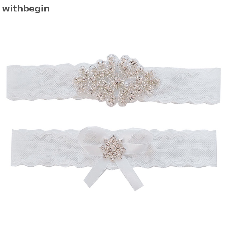 Set 2 Đai Nịt Bít Tất Ren Đính Nơ Quyến Rũ Cho Nữ