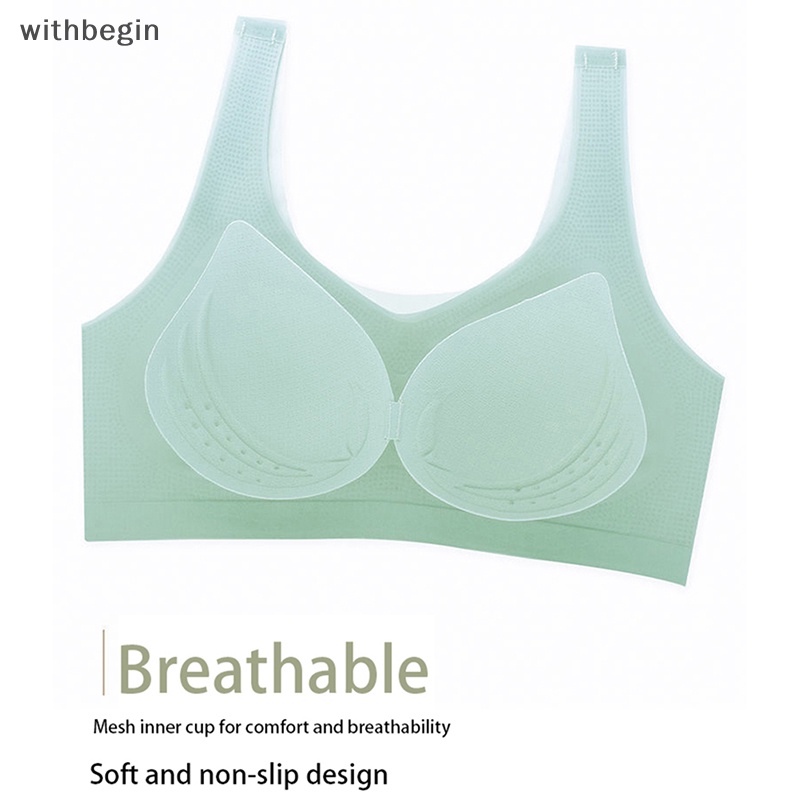 1 Áo Lót Lụa Lạnh Siêu Mỏng Không Lộ Lưng Thời Trang Mùa Hè