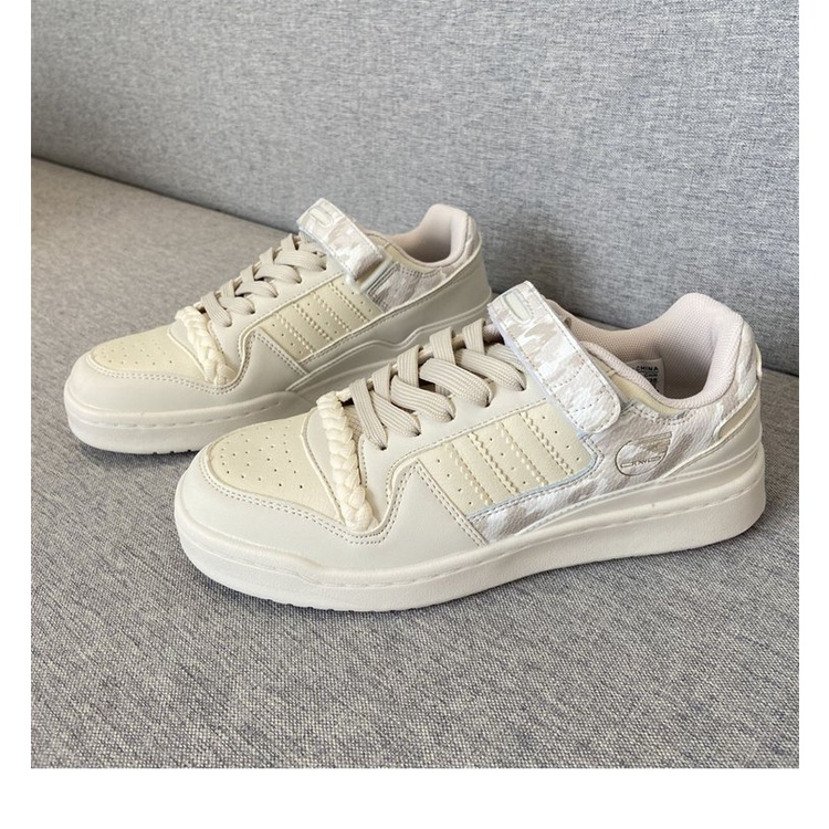 Giày Thể Thao Đế Bằng Chống Mòn Thời Trang Phong Cách retro Cho Nữ