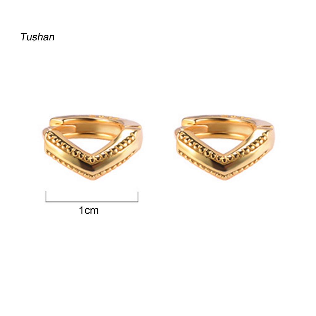 1 Cặp Khuyên Kẹp Vành Tai Bằng Đồng Đính Đá Tinh Tế Cho Nữ