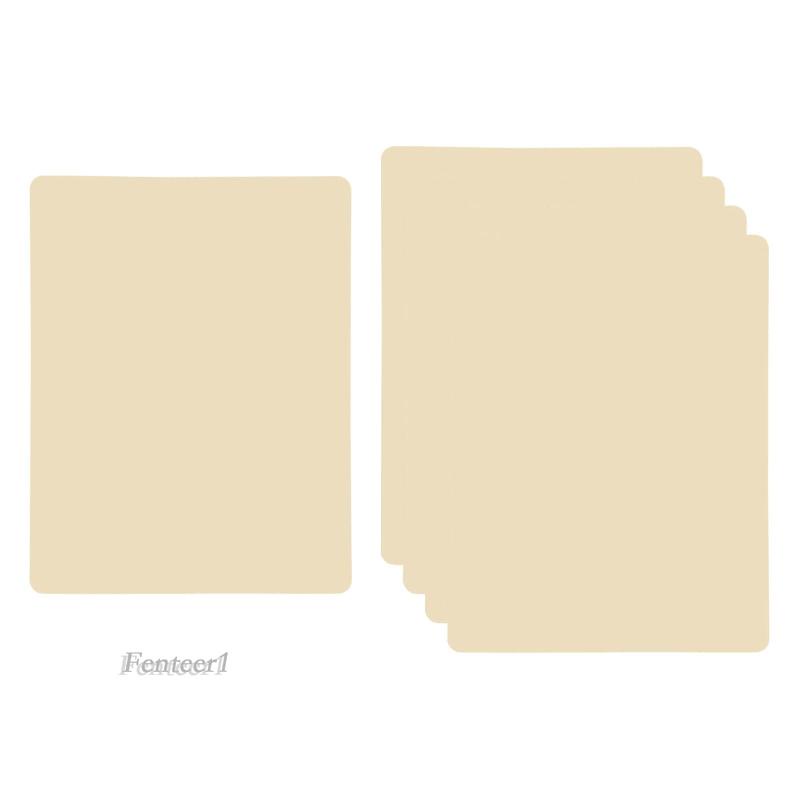 [Fenteer1] Bộ 5 Da Mềm 15cmx20cm Da Chắc Chắn Dùng Để Luyện Tập Xăm Hình