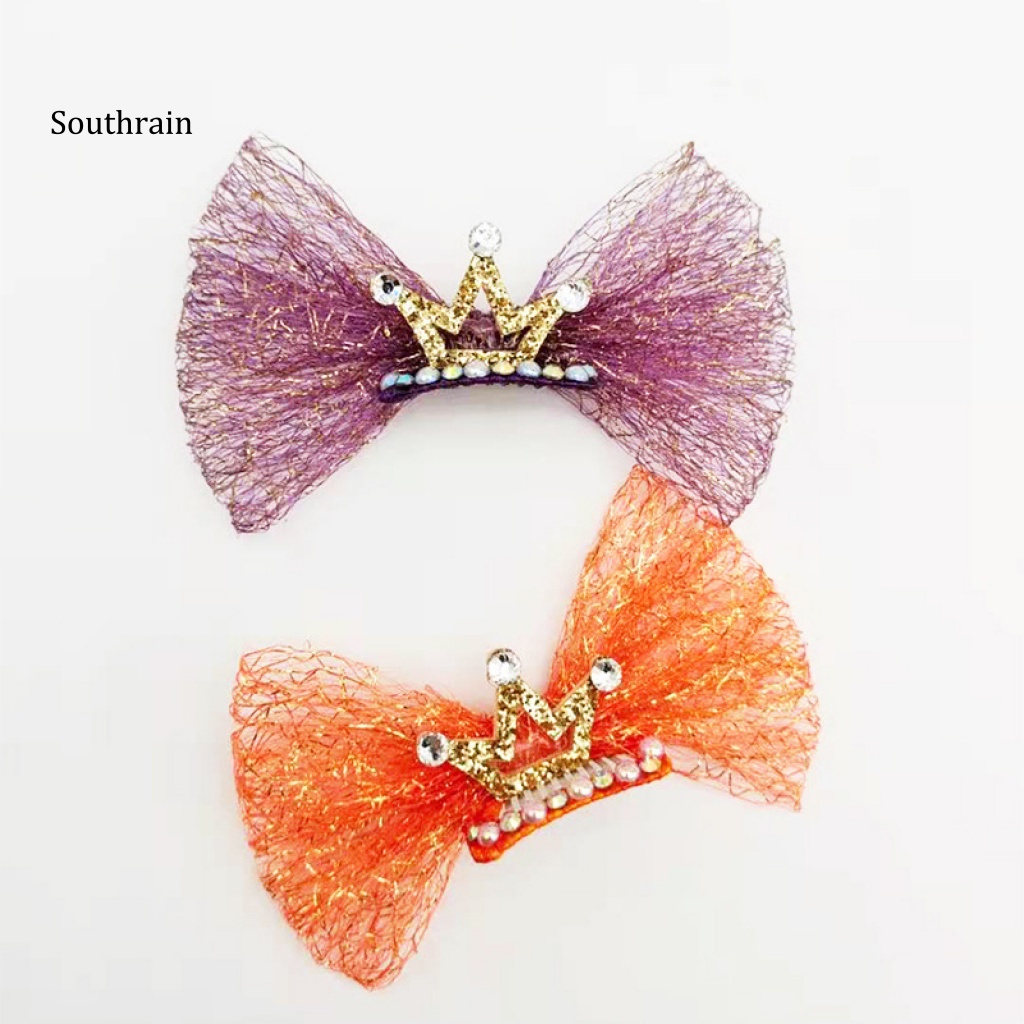 Kẹp Tóc Hình Vương Miện Có Đèn Led Cho Thú Cưng