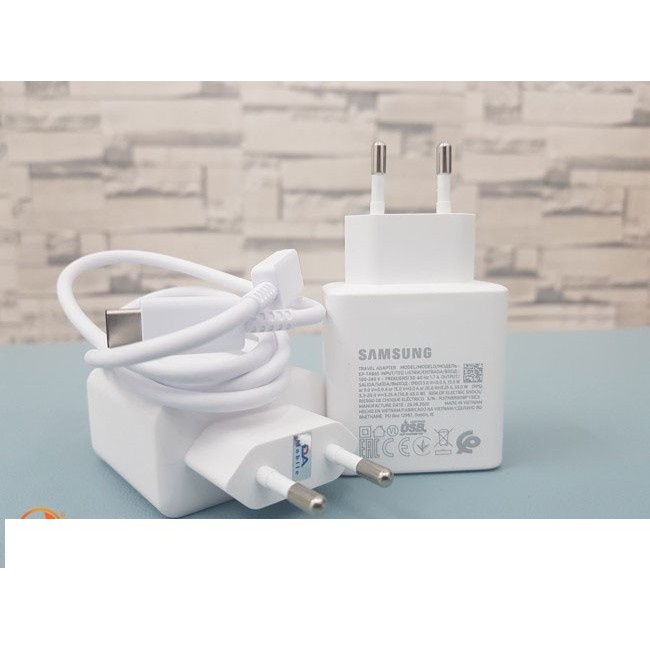 Bộ sạc hỗ trợ sạc siêu nhanh Samsung 65W EP-TA865
