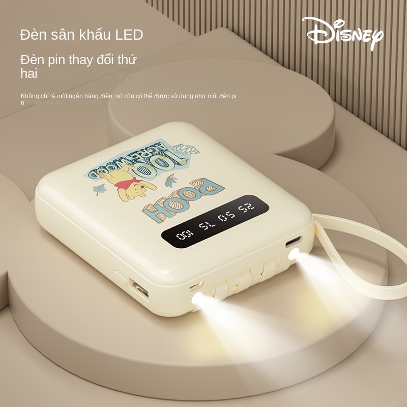 Pin Sạc Dự Phòng Disney 10,000mAh Siêu Mỏng Sức Chứa Lớn