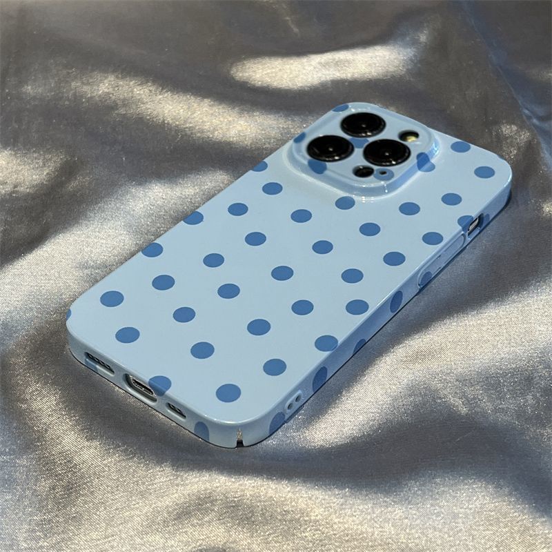 Ốp Điện Thoại Siêu Mỏng Chống Sốc Họa Tiết Chấm Bi 7Piphone13Promax12 xs14 11 Plus Iphonexsmax Pro14 / 14 11 14 Pro 14Max14 WMT0