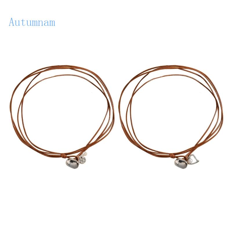 Vòng cổ Nhiều Lớp Đính Ngọc Trai Nhân Tạo Màu Nâu Thời Trang