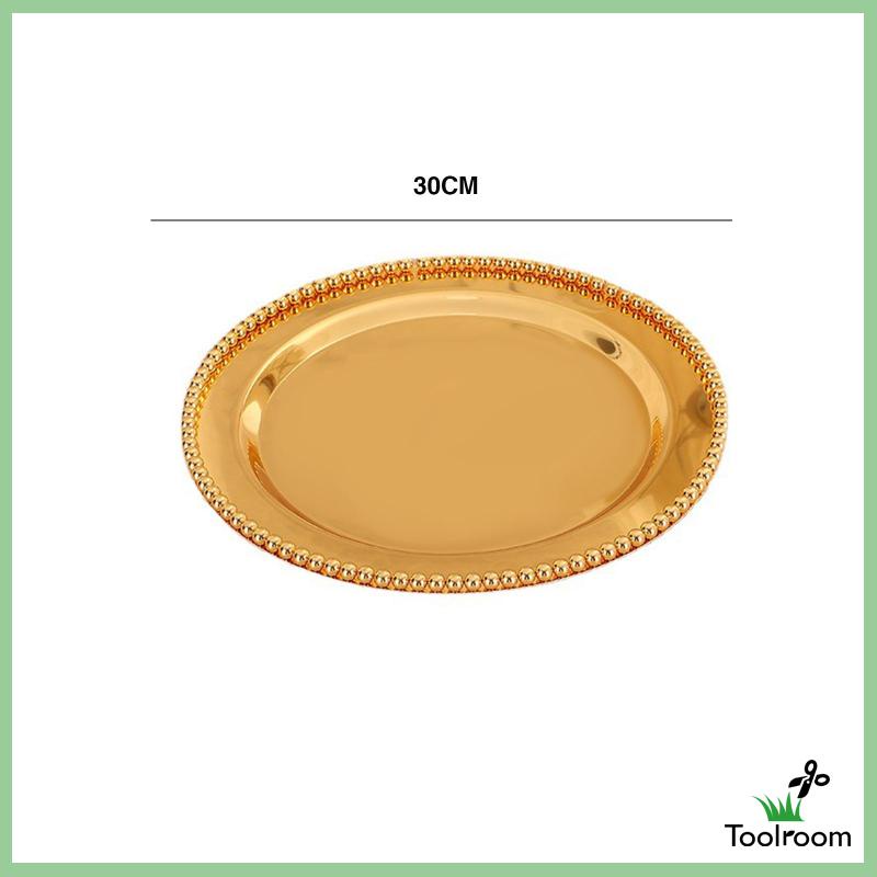 Đĩa Kim Loại Chống Rỉ Sét Chuyên Dụng Cho Phục Vụ Salad / Nhà Hàng / Tiệc Cưới