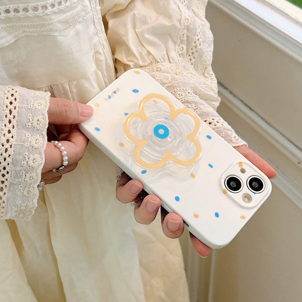 Ốp Điện Thoại TPU Silicon Chống Sốc Họa Tiết Bông Hoa Nhỏ Xinh Cho iPhone 13 12 11 Pro Max 14 Plus