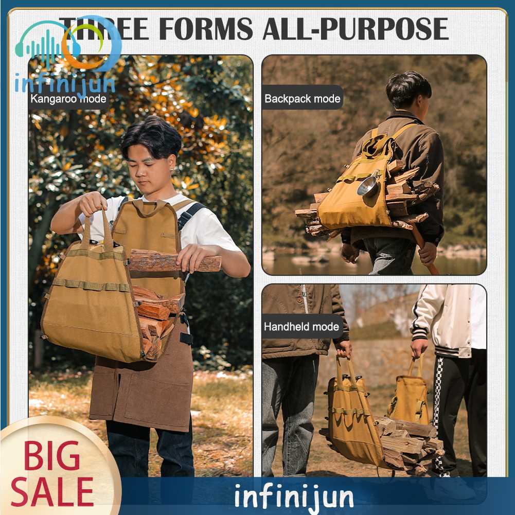 Túi Đựng Củi / Gỗ Sức Chứa Lớn Tiện Dụng Khi Đi Cắm Trại