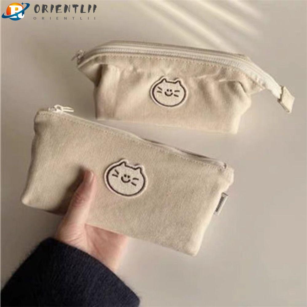 Túi Đựng Bút Chì Sức Chứa Lớn Họa Tiết Mèo Dễ Thương