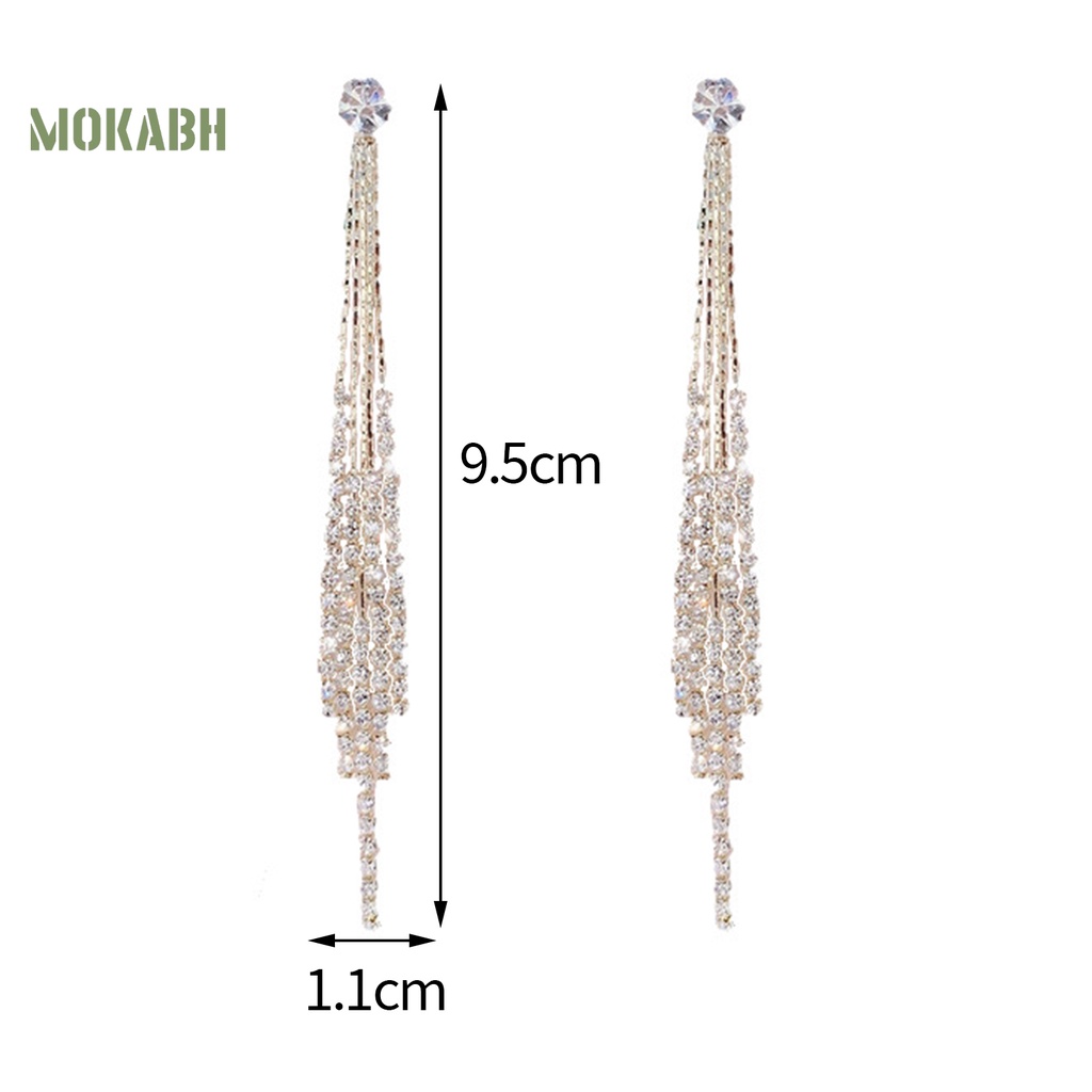 1 Đôi Bông Tai Tua Rua Dát Đá Sang Trọng