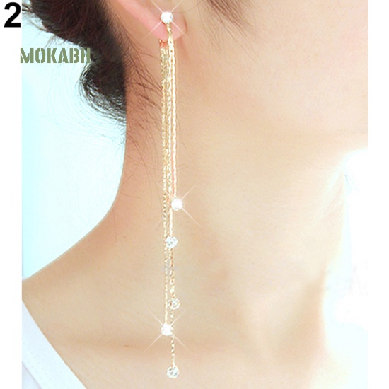 Bông Tai DạNg DàI Tua Rua ĐíNh Đá Xinh XắN