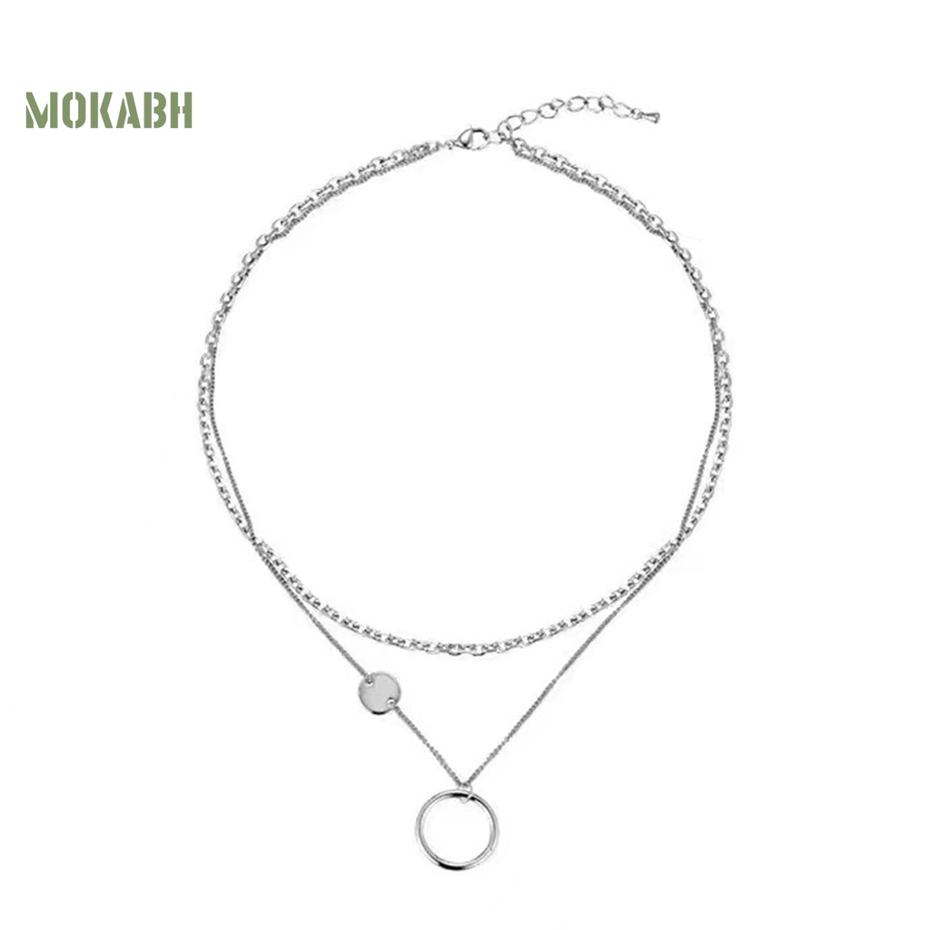 [Mới] Vòng Cổ Choker Nhiều Lớp Mặt Hình Học Có Thể Điều Chỉnh Được