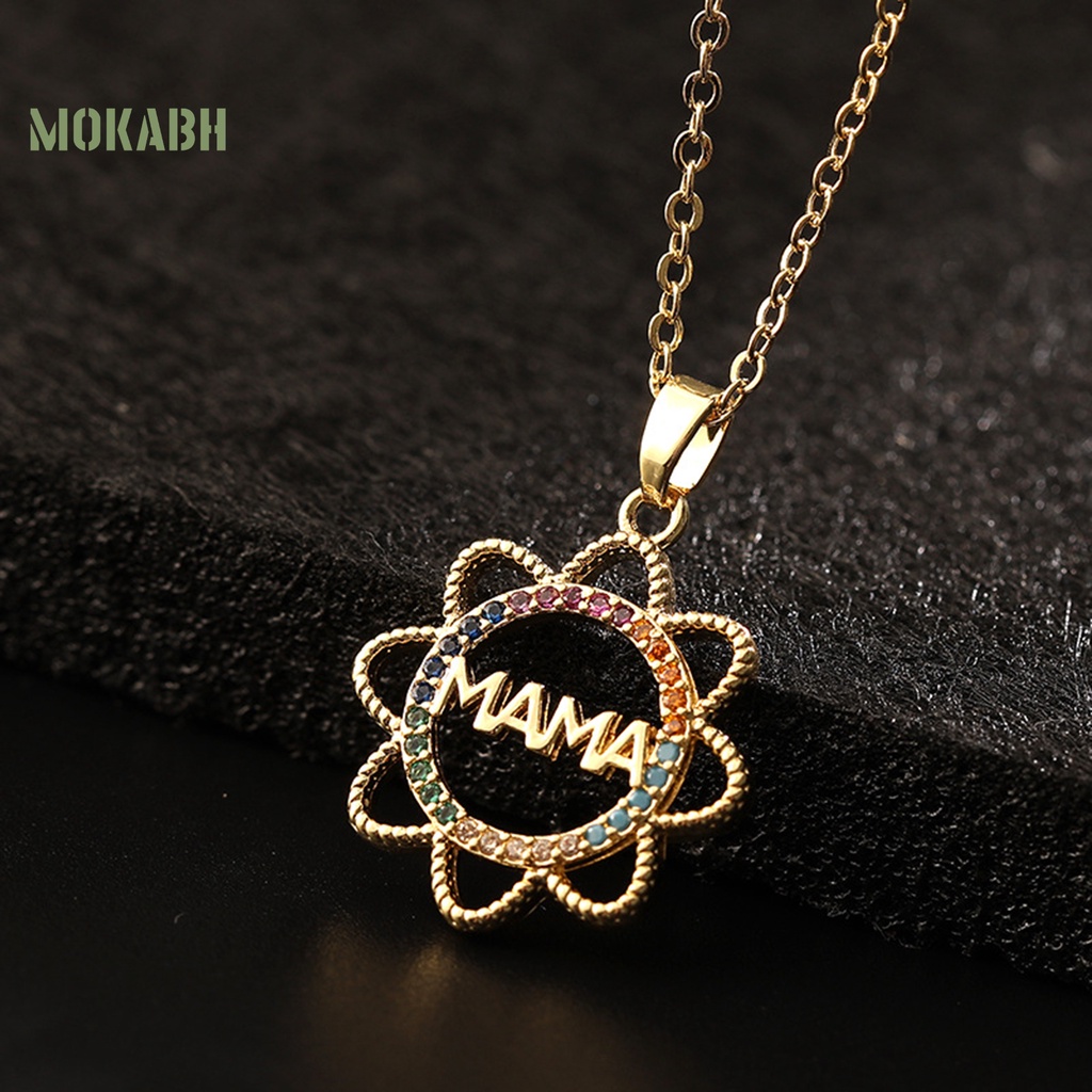 Vòng cổ Mặt Hoa Hướng Dương Đính Đá Nhiều Màu Thời Trang