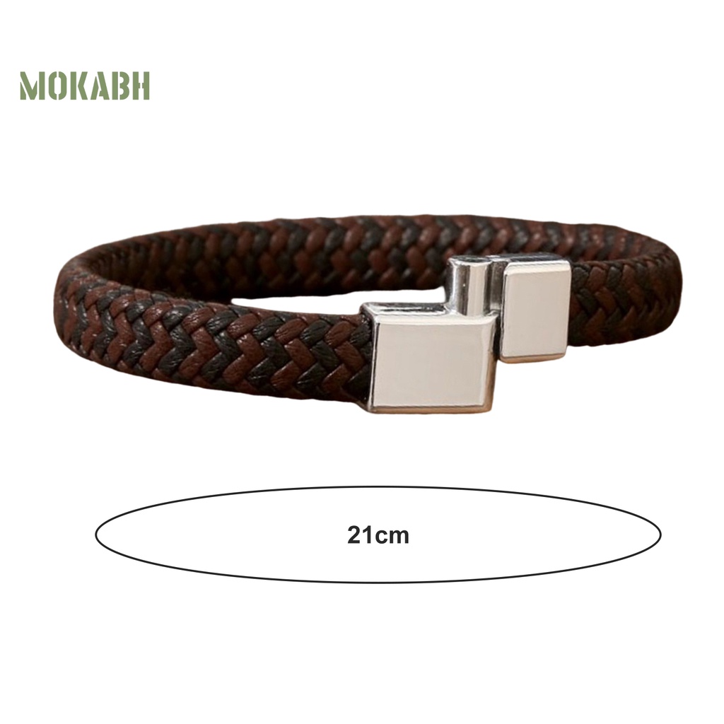 [Mới] Vòng Đeo Tay Dây Bện Thủ Công Nhiều Lớp Thoải Mái Chống Mài Mòn Trang Trí Hạt Charm Mặc Hàng Ngày