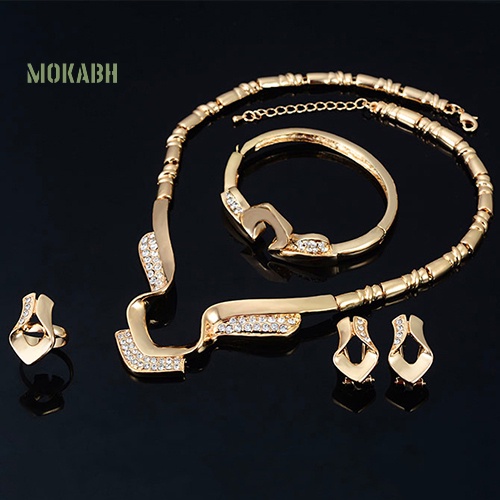 (Hot) Bộ Trang SứC HợP Kim ĐíNh Đá Sang TrọNg