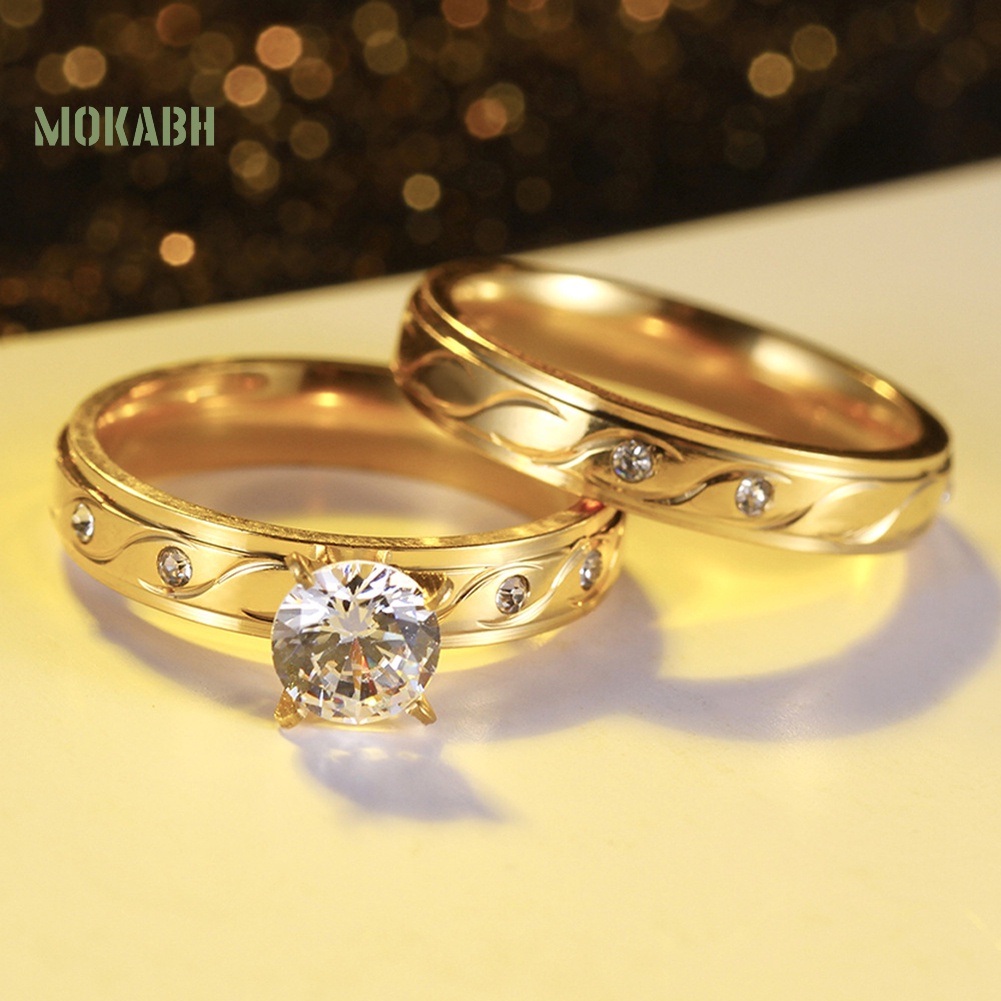 Nhẫn Đính Đá Zircon Sang Trọng Cho Nữ