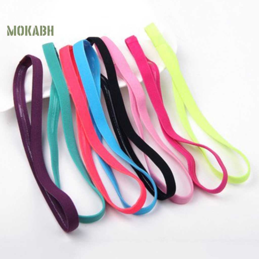 Set 5 Dây Cột Tóc Co Giãn Chống Trượt Màu Sắc Kẹo Ngọt Phong Cách Thể Thao