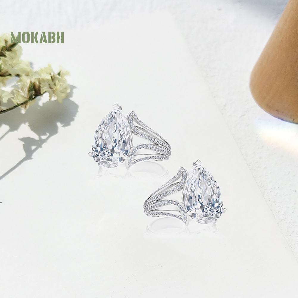 Nhẫn Đính Đá Hình Giọt Nước Thời Trang Cho Nữ